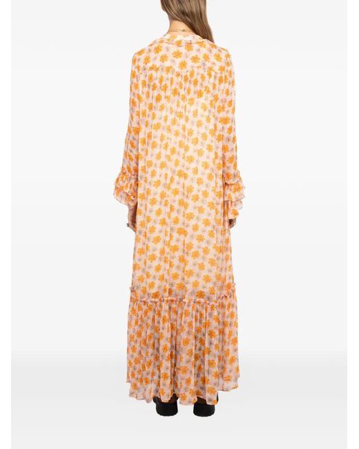 Zadig & Voltaire Natural Ralicel Floral Maxi Dress