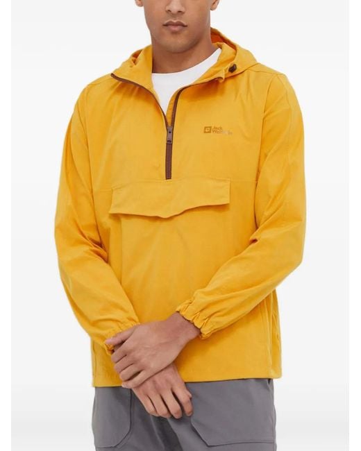 Jack Wolfskin Yellow Desert Wind Hooded Jacket for men