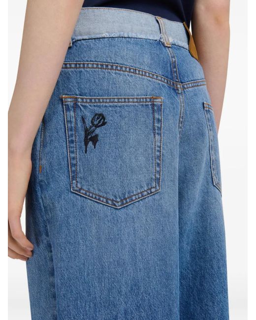 Vaqueros bordados Marni de color Blue