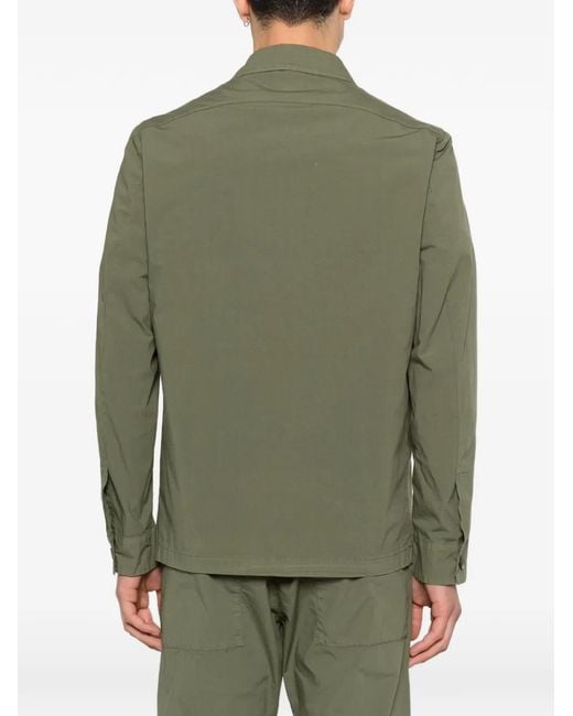Barena Green Button Pocket Shirt for men