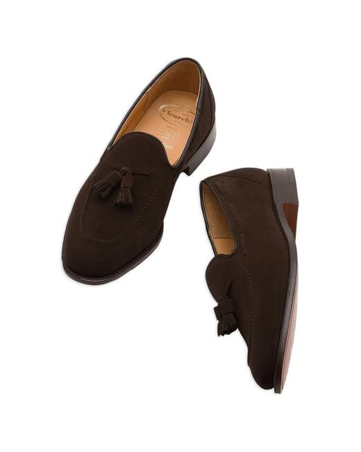 Church's White Tassel-Detail Suede Loafers for men