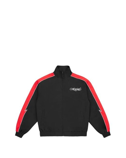 Godspeed Black Gt Logo-Print Zip-Up Track Jacket for men