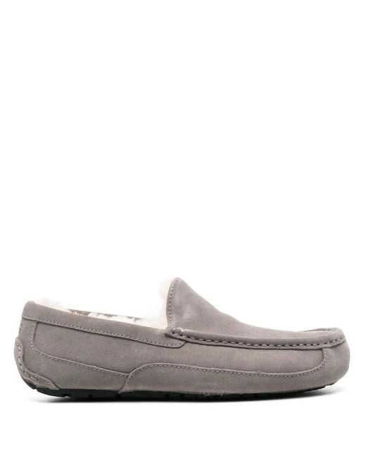 Ugg Gray Shearling-Lined Driving Shoes for men