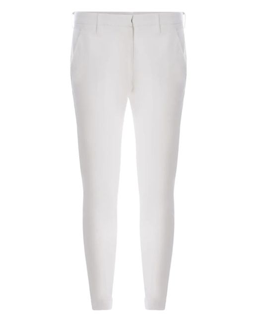 Pantalones Gaubert con cierre de botón Dondup de hombre de color White