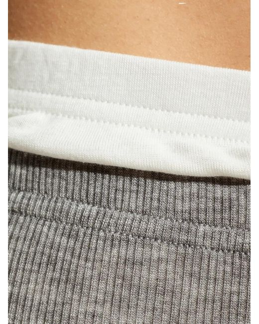 Samsøe & Samsøe Gray Sadou Ribbed Maxi Skirt