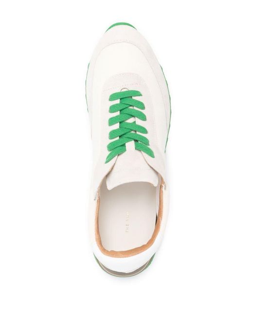 The Row White Lace-up Low-top Sneakers