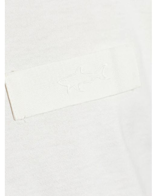 Paul & Shark White Logo-Detail T-Shirt for men