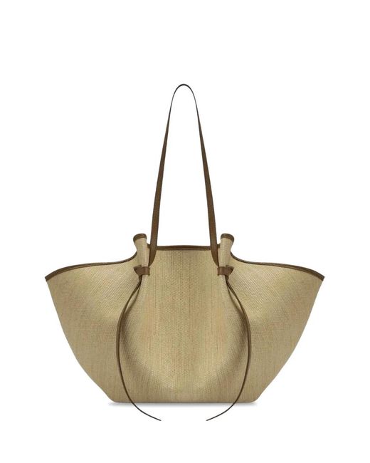 Yuzefi Natural Large Mochi Woven Shoulder Bag