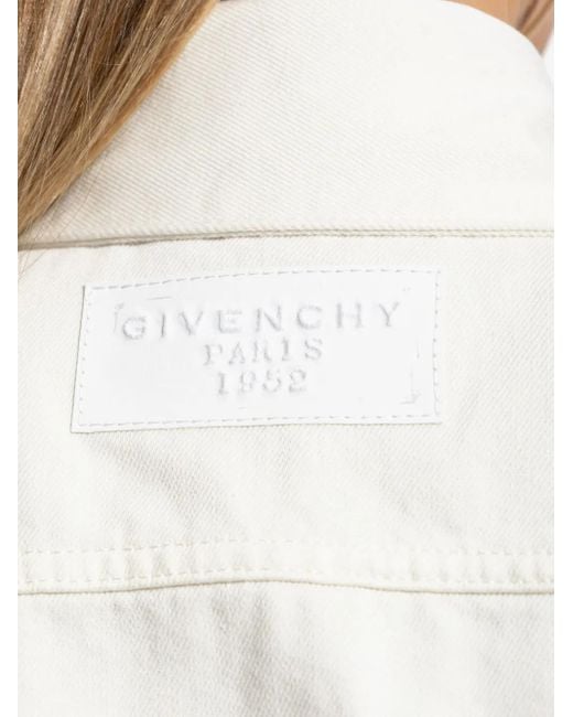 Givenchy White Minikleid Mit Knopfverschluss