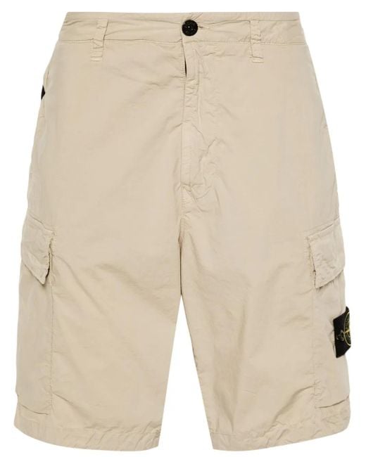 Stone Island Natural Shorts for men