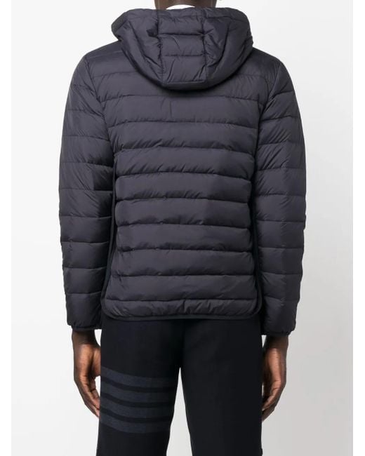 Thom Browne Black Zip-Front Padded Jacket for men