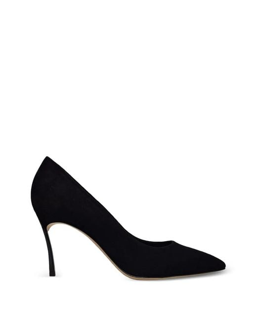 Casadei Black Blade Pointed-Toe Stiletto Pumps