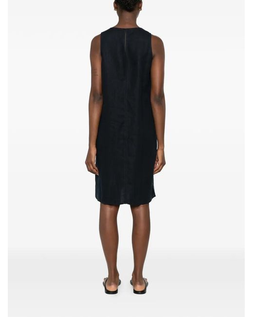 Marc O' Polo Black Sleeveless A-Line Midi Dress