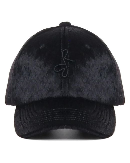 Ruslan Baginskiy Blue Cotton Velvet Logo Baseball Cap