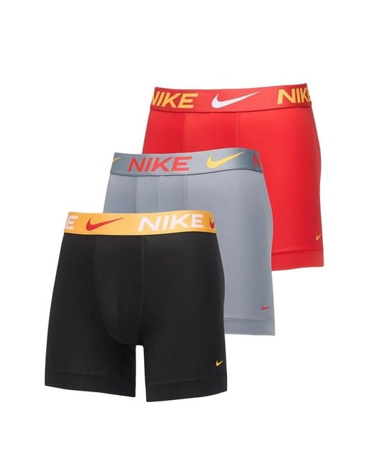 Nike White Logo-Waistband Boxer Briefs (Set Of Three) for men