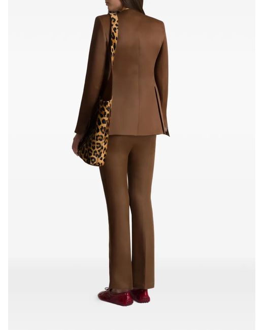 Alberta Ferretti Brown Button Jacket