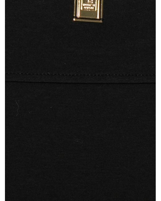 Elisabetta Franchi Black Cotton T-Shirt