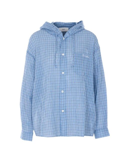 Camisa A Cuadros Con Capucha DUNST de color Blue