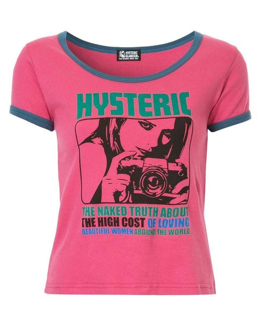 Hysteric Glamour Pink Printed T-shirt