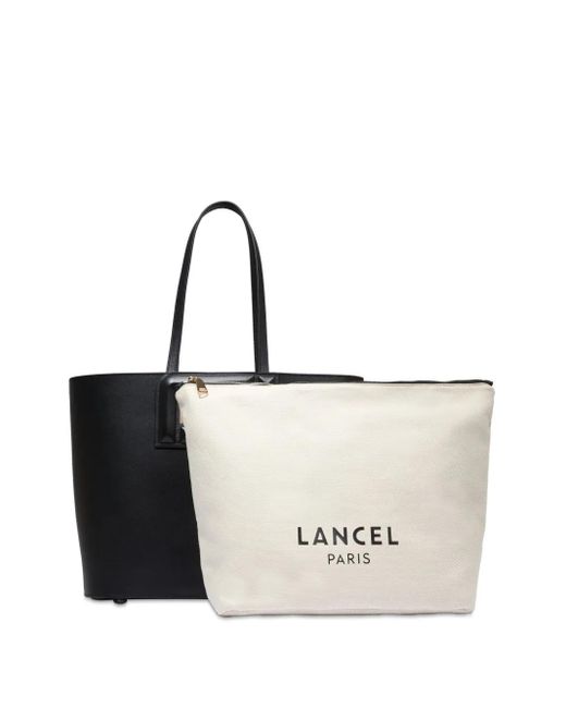 Lancel Angele Cuir De ハンドバッグ Black
