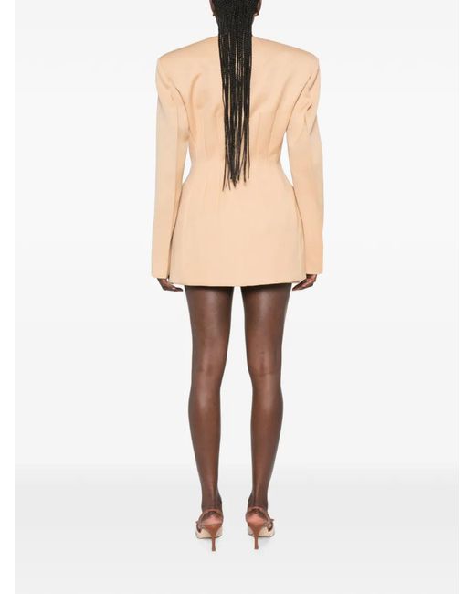 Wardrobe NYC Natural Sahara Mini Dress