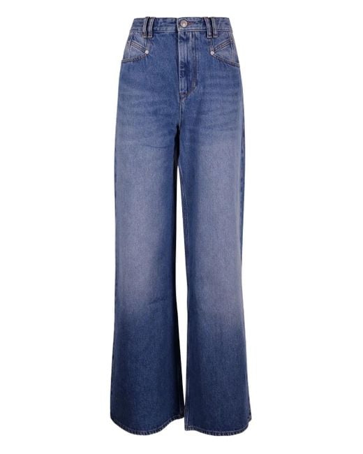 Isabel Marant Blue High-Waisted Jeans