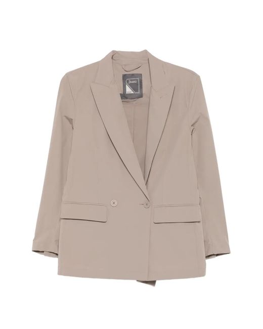 Herno Natural Double-Breasted Blazer