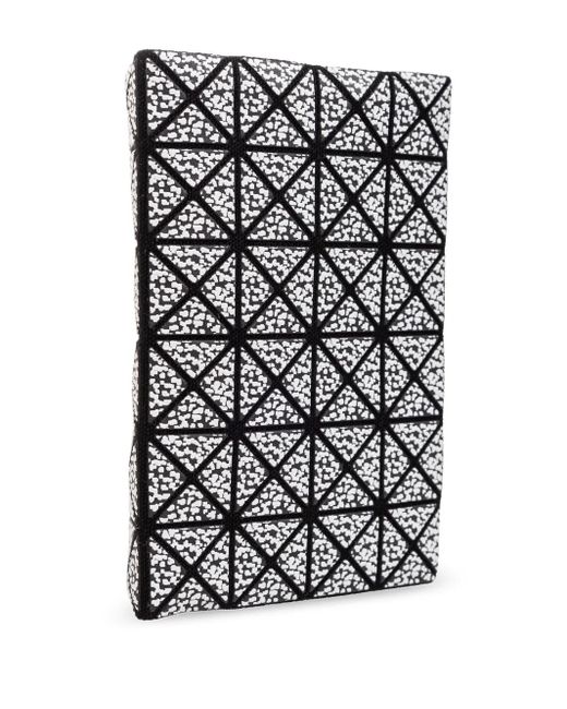 Issey Miyake Black Kartenetui Mit Geometrischem Muster