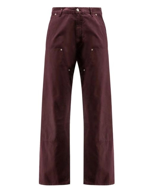 MM6 by Maison Margiela Hose Aus Bio-Baumwolle in Red für Herren