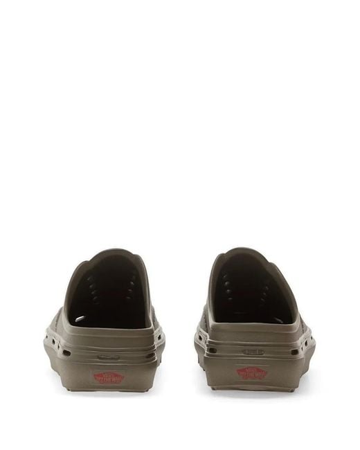 Vans Brown Logo-Print Mules