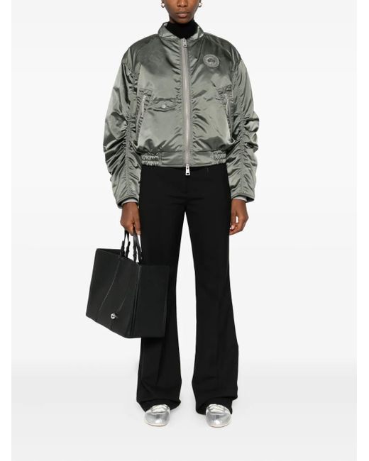 Canada Goose Gray Jade Zip-Up Bomber Jacket