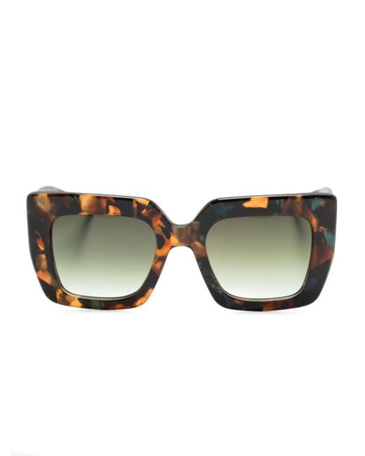 Barton Perreira Brown Wailua Square-frame Sunglasses