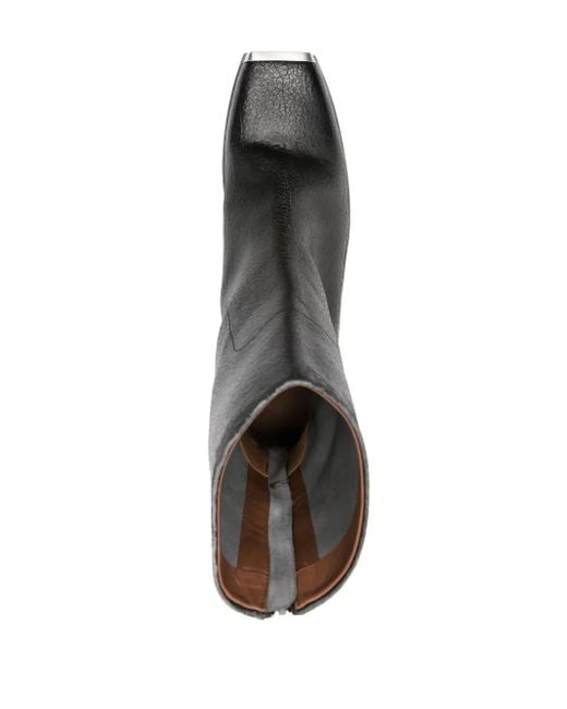 Marsèll Black Metal-Toecap Ankle Boots for men