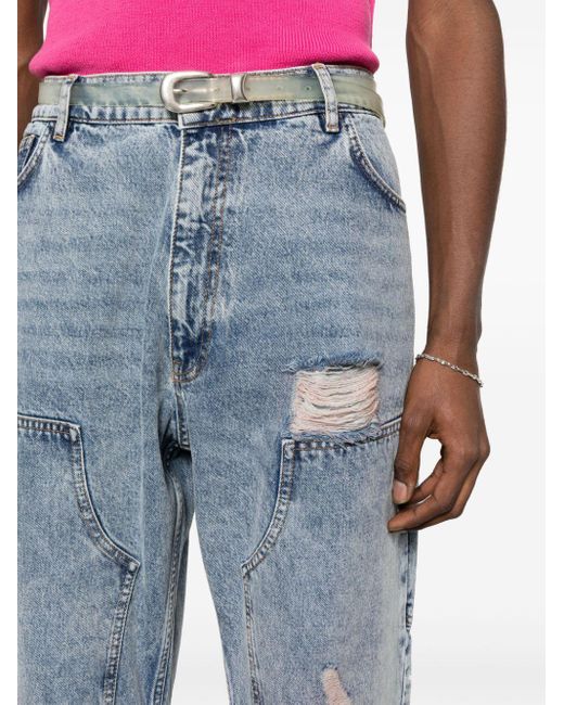 Moschino Blue Loose-fit Jeans for men