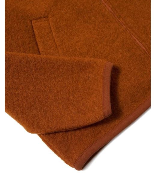 メンズ Universal Works ジップアップ ボンバージャケット Brown