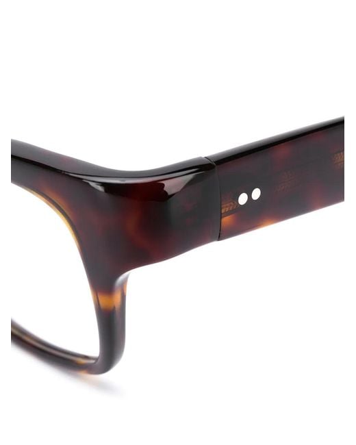 Oliver Peoples Brown Brisdon Rectangular-Frame Glasses