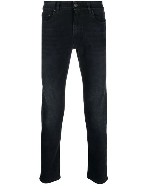 PT Torino Blue Low-Rise Skinny Jeans for men
