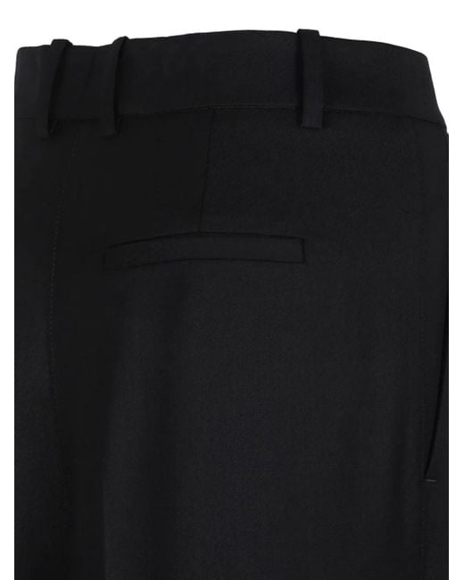 Pantaloni Con Pieghe E Bottoni di P.A.R.O.S.H. in Black