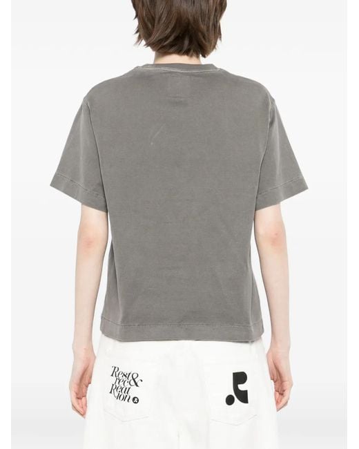 SPORT b. by agnès b. Gray Dyed Short-Sleeves T-Shirt
