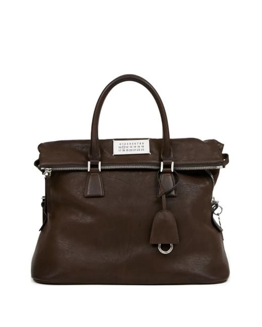 Maison Margiela Brown Loved To Death Schultertasche