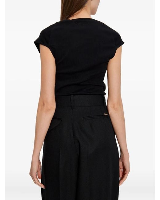 DSquared² Black Cotton Top