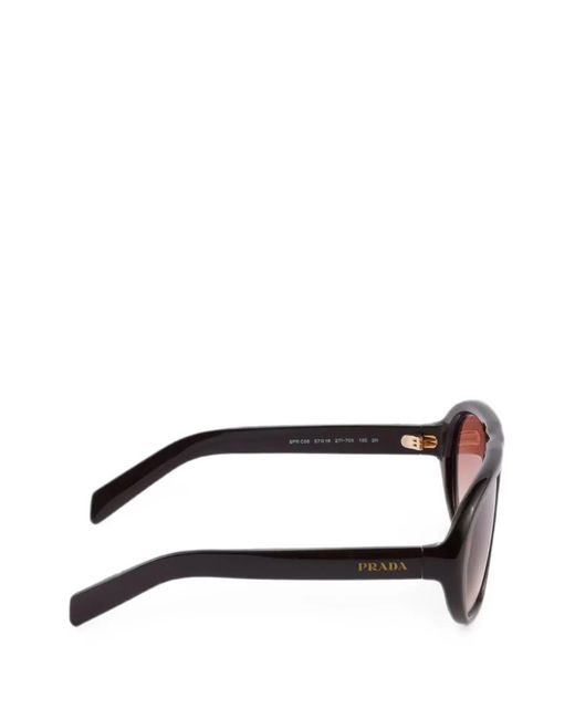 Prada Pink Pilot-Frame Sunglasses