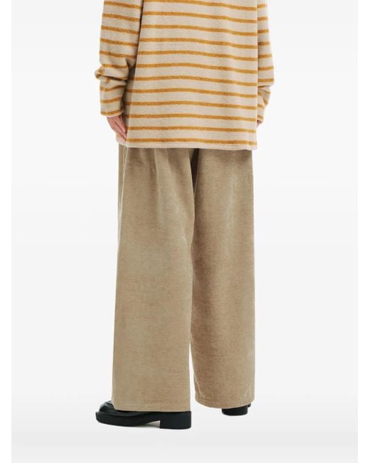 B+ AB Natural Mélange-Effect Trousers