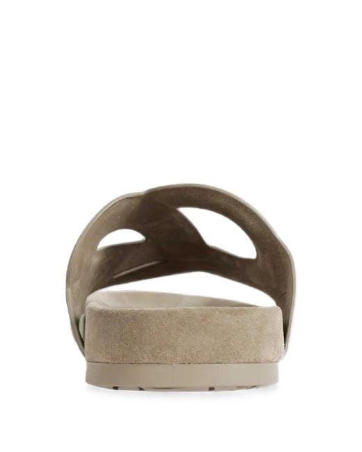 Loewe Natural Ease Monogram Suede Sandals for men