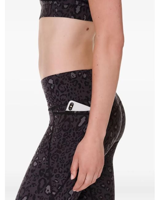 Sweaty Betty Blue Leopard-Print Leggings