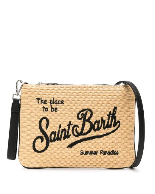Mc2 Saint Barth Parisienne Straw Clutch Bag in het Natural