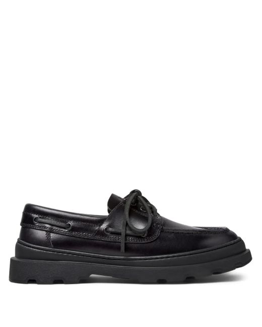 Camper Black Brutus Leather Lace-Up Loafers