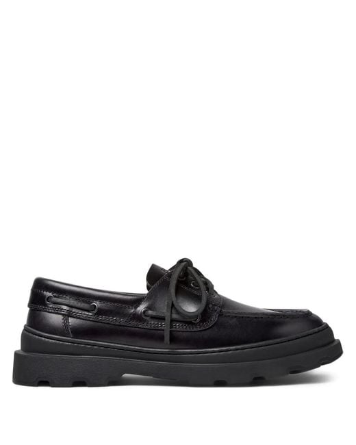 Camper Black Brutus Leather Lace-Up Loafers