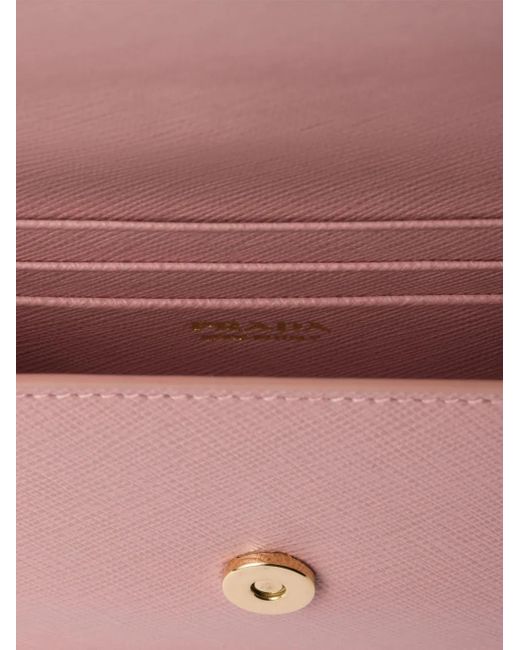 Prada Pink Triangle-Logo Mini-Bag