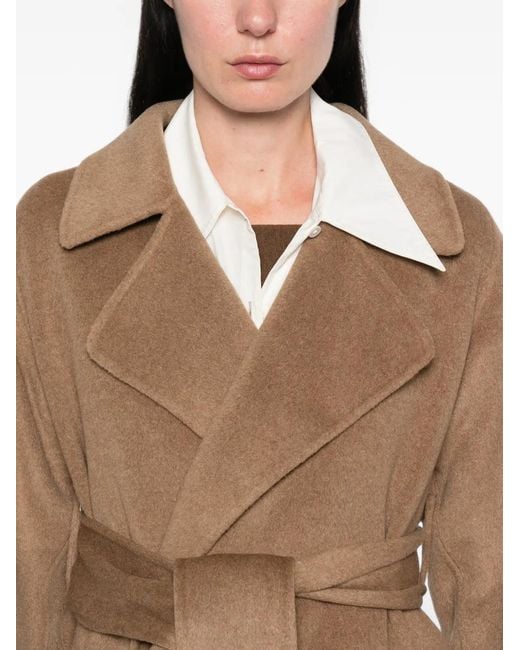 Soeur Natural Harvard Belted Coat